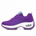 Womens Air Cushion Sport Shoes Running Breathable Mesh Walking Slip-On Sneakers