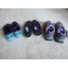 3 pair woman's shoes size 10 mix brands