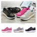 Printed Women Toning Shoes Height Increasing Wedge Sneakers Platform Trainers