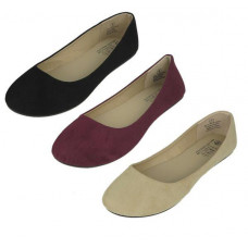 Women's Micro Suede Walking Ballet Flats Shoes Sizes 6-11 New