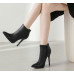 Womens Fashion Sexy Pointy Toe Zipper Ankle Boots Party Shoes Slim High Heels