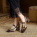 2023 Spring/Autumn Shoes Women's Round Toe Thick Heels High Heels