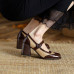 2023 Spring/Autumn Shoes Women's Round Toe Thick Heels High Heels