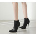 Womens Fashion Sexy Pointy Toe Zipper Ankle Boots Party Shoes Slim High Heels