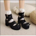 Japanese Sweet Cosplay Kawaii Ladies Lolita Cute Shoes Buckle High Heel