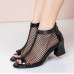 Women's Gladiator Open Toe Dress Block Heel Summer Hollow Sandals Boots Shoes