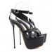 Womens High Party Heels Ankle Strap Buckle Platform Sandals Pumps Shoes Stiletto