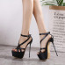 Womens High Party Heels Ankle Strap Buckle Platform Sandals Pumps Shoes Stiletto