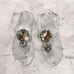 summer sandals women's fashion shoes transparent shoes flat hot