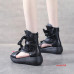 Womens Genuine Leather Gladiator Sandals High Platform Creepers Boots shoes Size