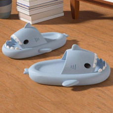 Soft Slippers Beach Shark Platform Bathroom Slides Indoor Outside Shoes Unisex